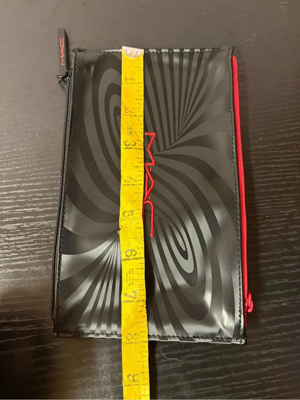 MAC Limited Edition Double Zip Optical Illusion Makeup Cosmetic Bag